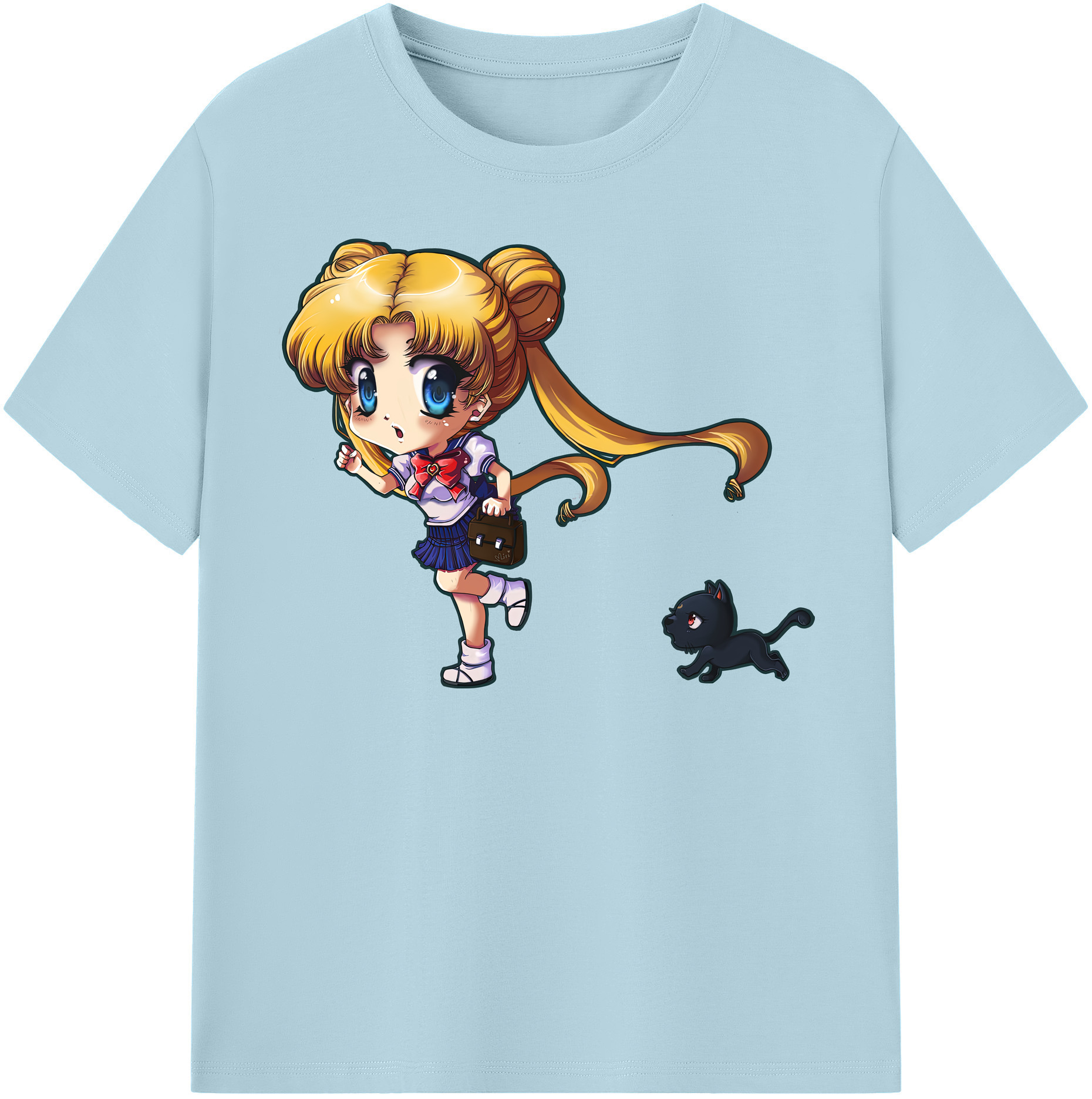 （画像用） 美少女戦士セーラームーン 愛野 美奈子 あいの みなこ Sailor Moon Aino Minako 綿100％半袖Tシャツ（フロントプリント）